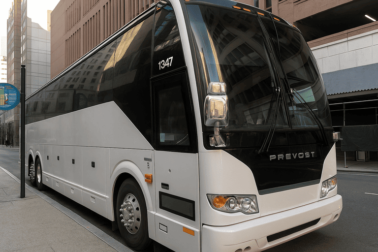 a Charter Bus Rental Cambridge coach bus